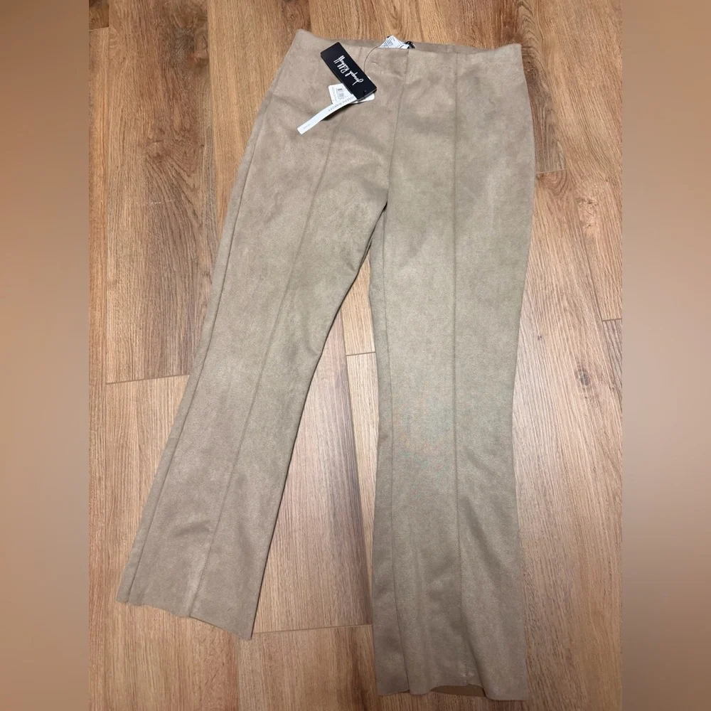 Joseph Ribkoff Hi Rise Scuba Crepe Java Brown Flare Trouser Pants NWT‎ Size 10